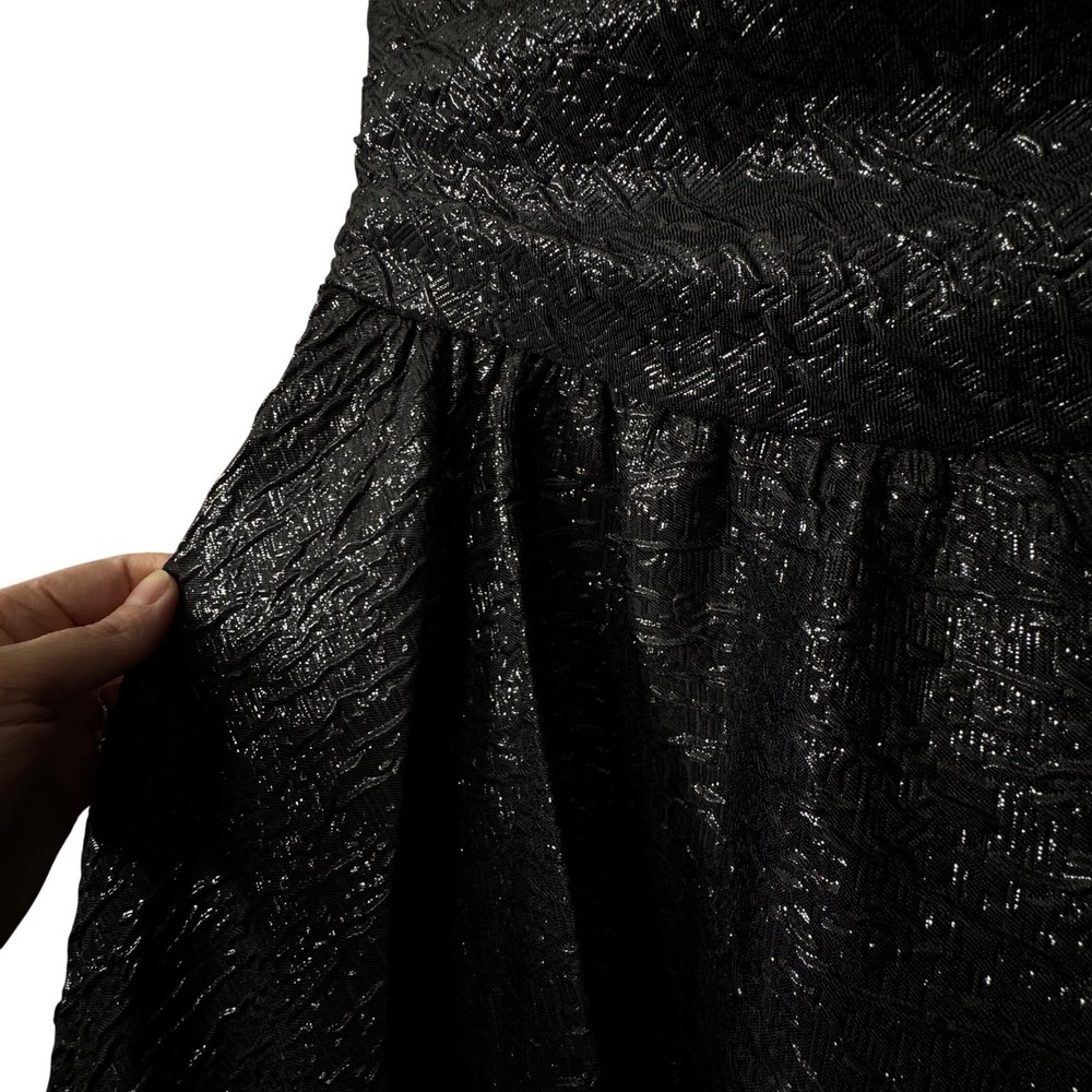 MAC DUGGAL Womens Black Sparkle Gown Dress 4 Formal Gala Prom Dance Whimsigoth - Picture 2 of 9